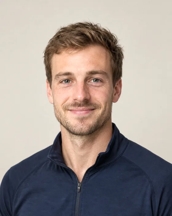 Theo Lindqvist, physiotherapist. A generated portrait made for this example site.